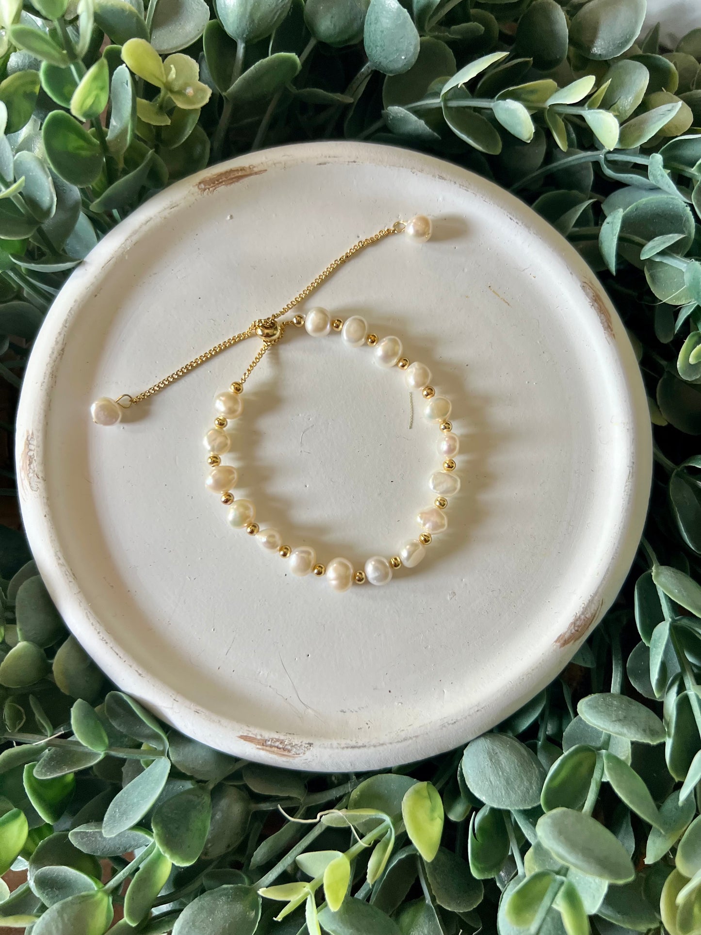Pearl Adjustable Bracelet